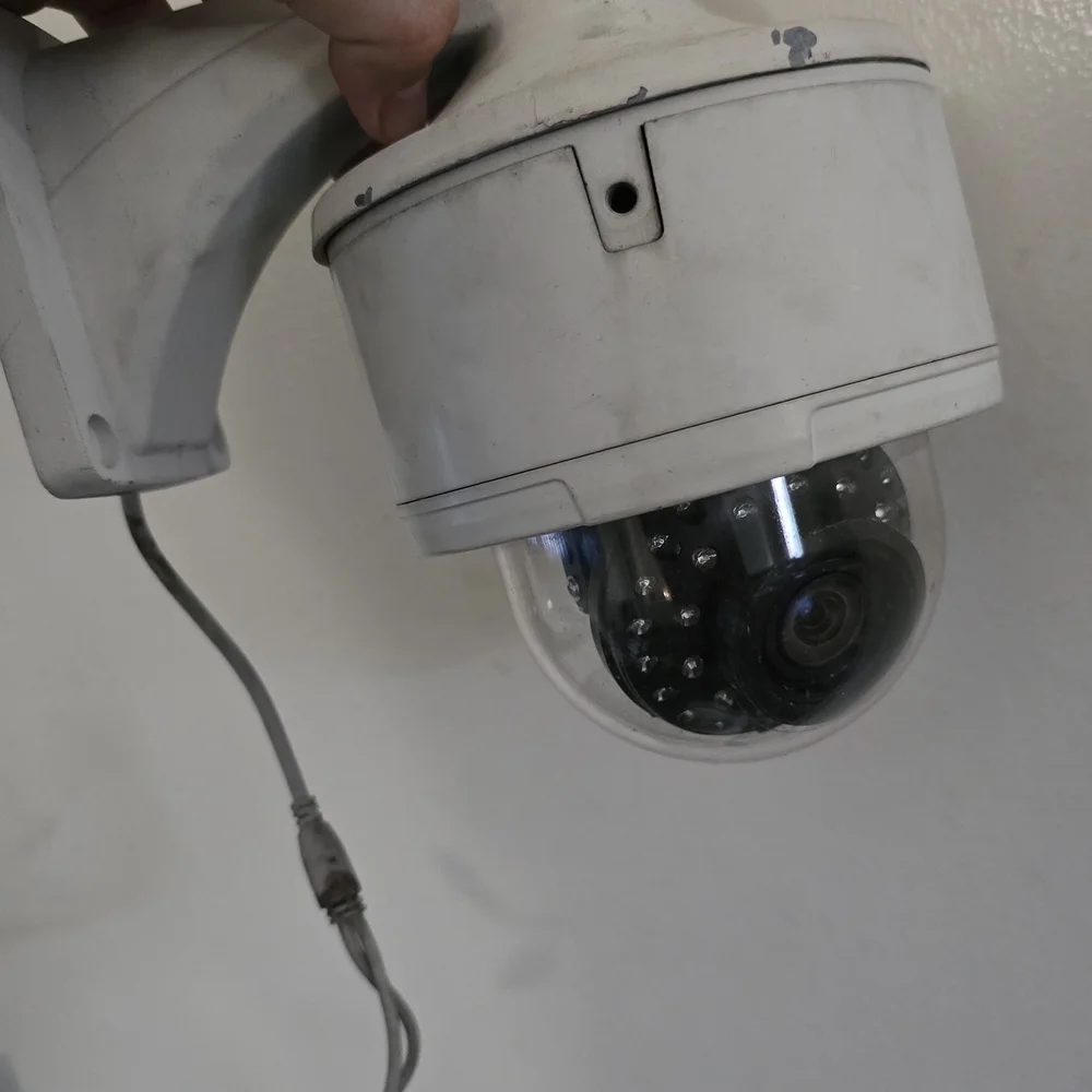 White Security Camera